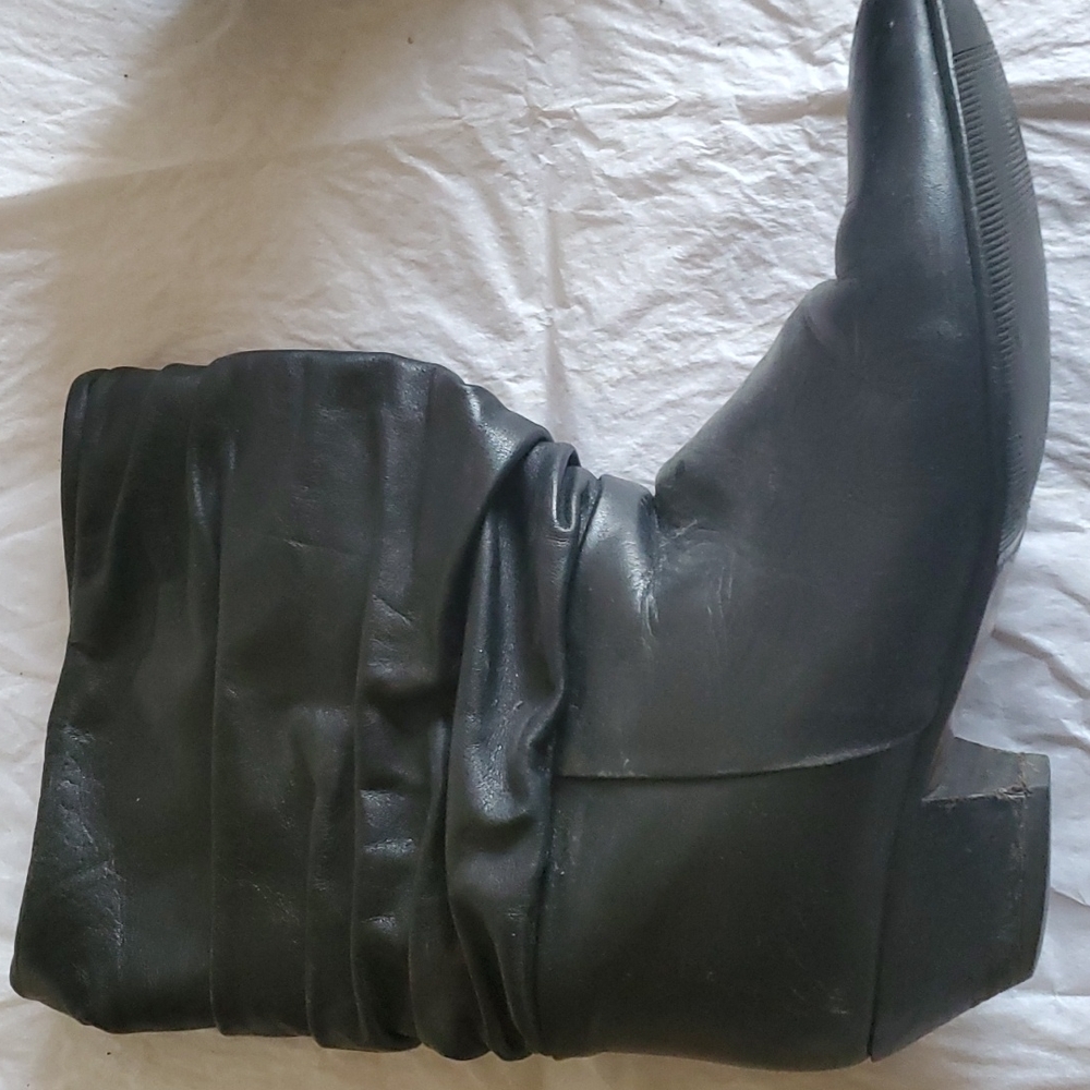 Mid‎ calf genuine leather boots